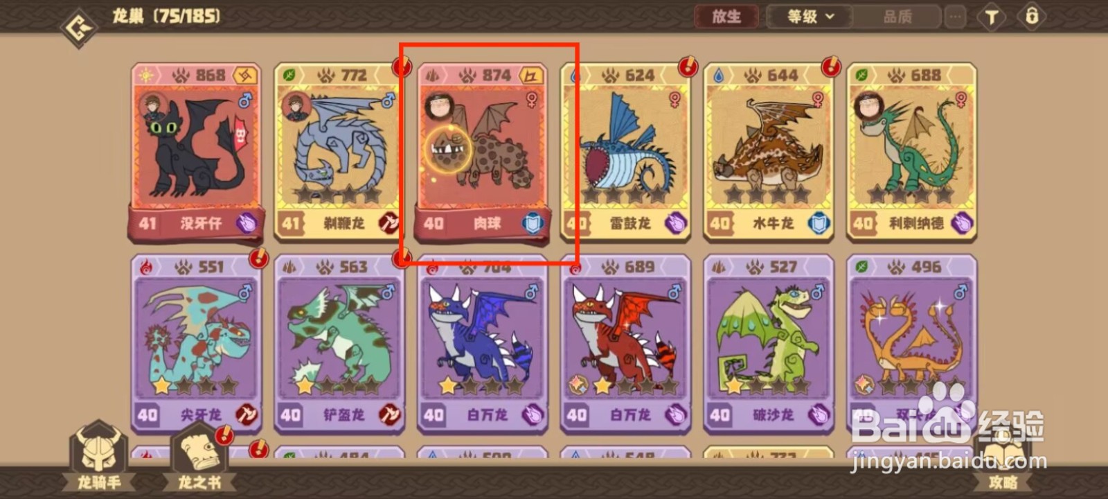 驯龙高手旅程在哪儿查看肉球的默契队友?