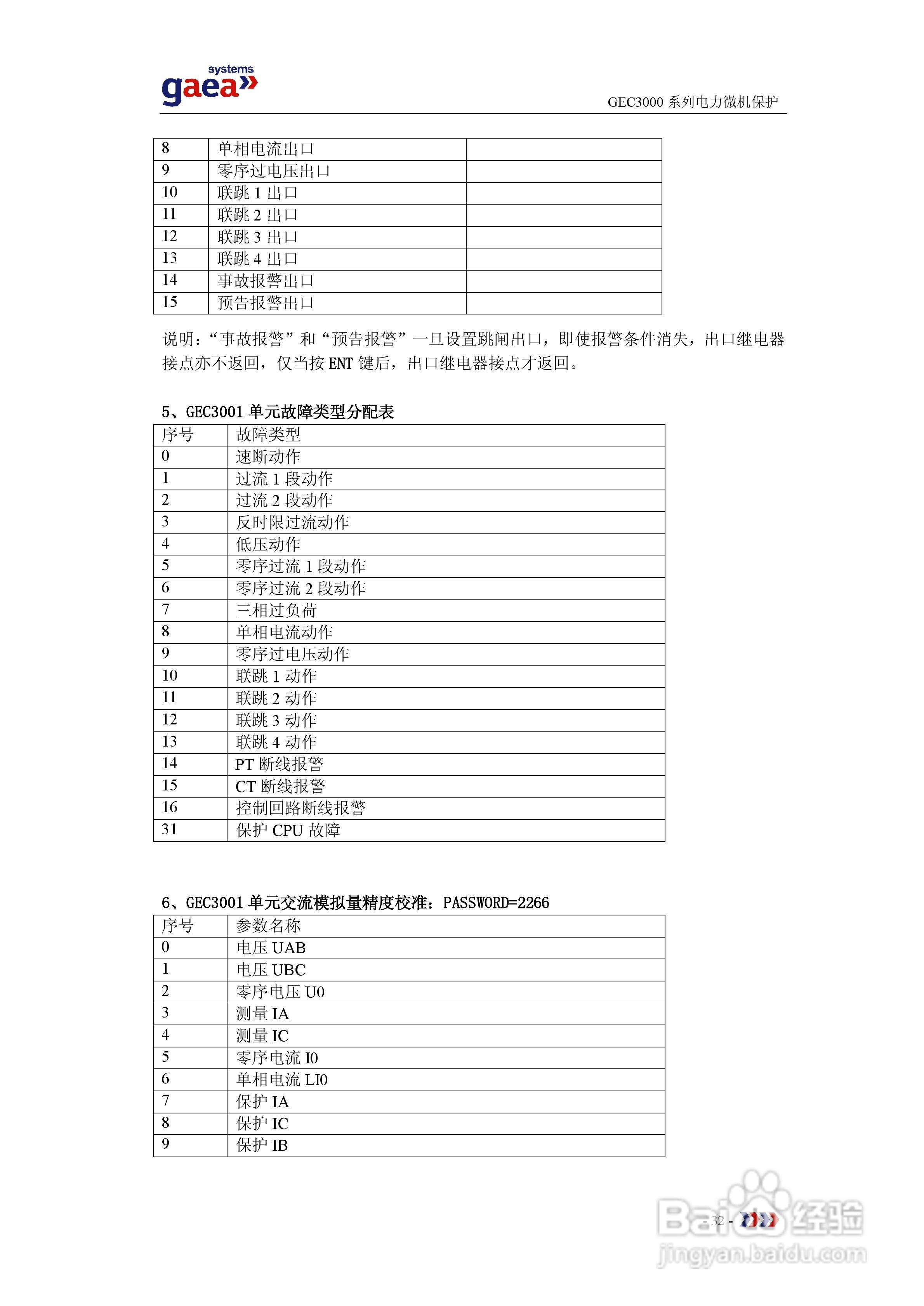 gaea GEC3000系列电力微机保护说明书:[4]