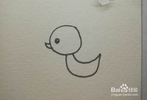 简笔画的小鸭子怎么画
