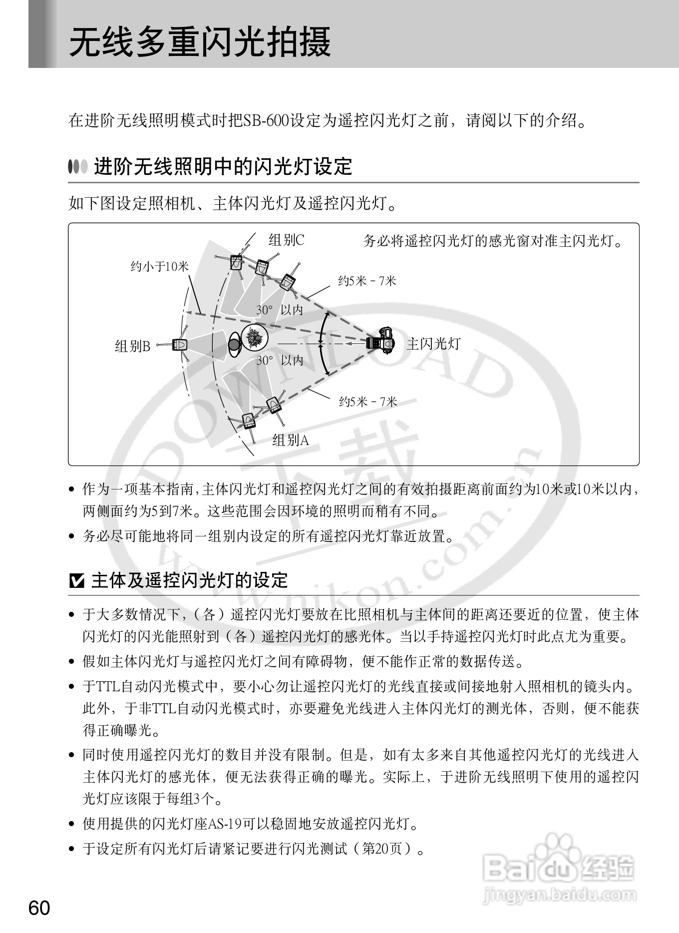 尼康SB-600数码相机使用说明书:[7]