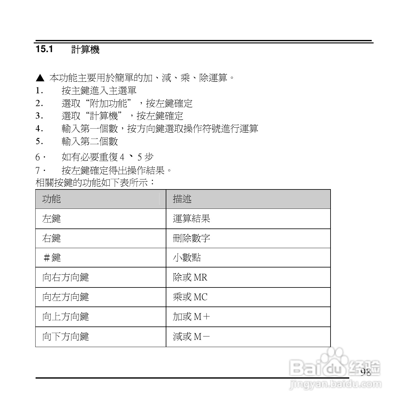 旺德电通KPH-520 MP3/MP4百万画素手机说明书:[10]