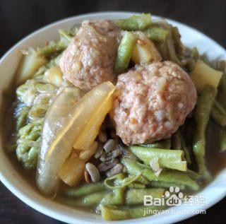 肉丸豆角汤怎么做？