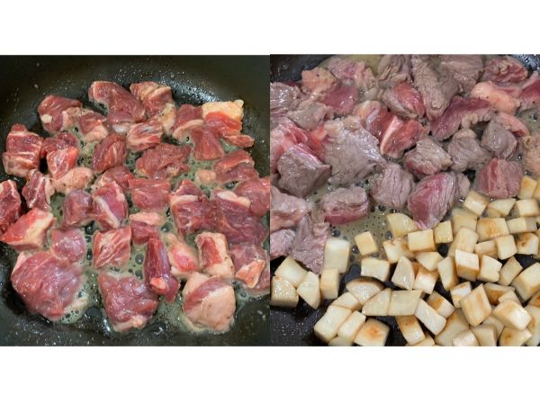 黑椒杏鲍菇牛肉粒