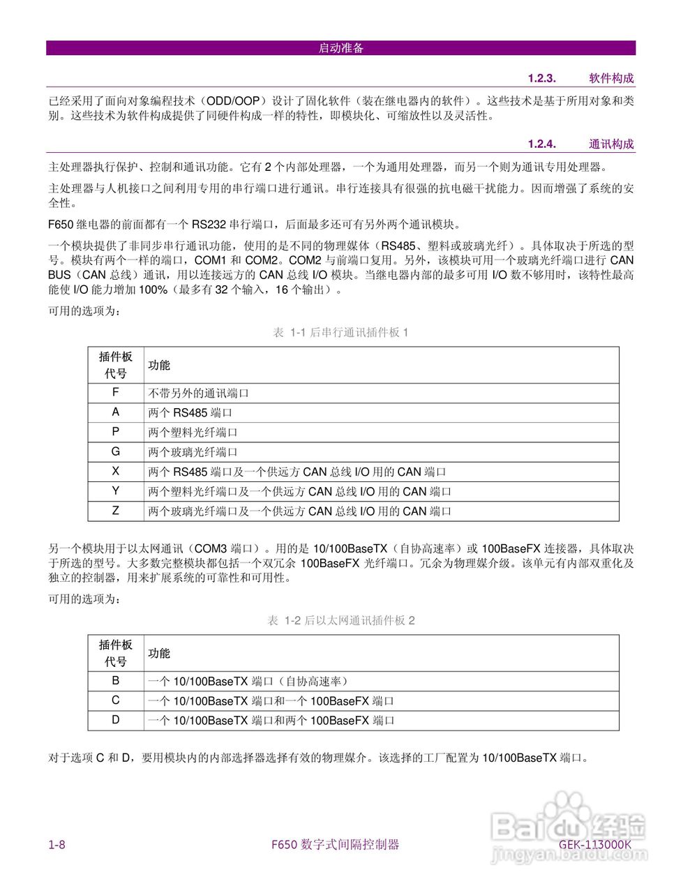 GE F650数字式间隔控制器中文说明书:[2]
