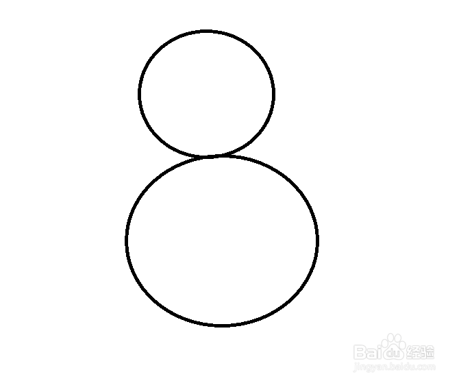 画图工具如何画一个雪人