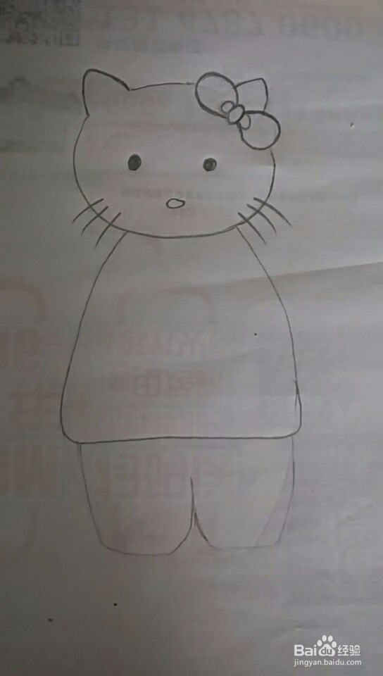 多妈简笔画凯蒂猫的画法