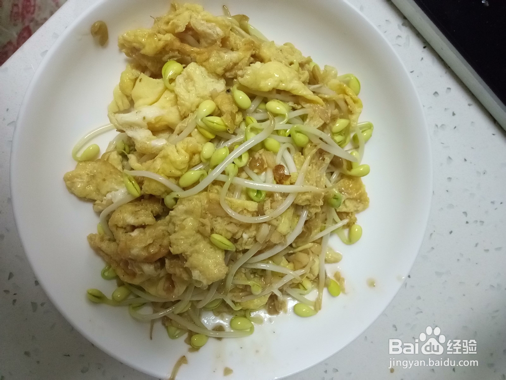 家常豆芽炒鸡蛋
