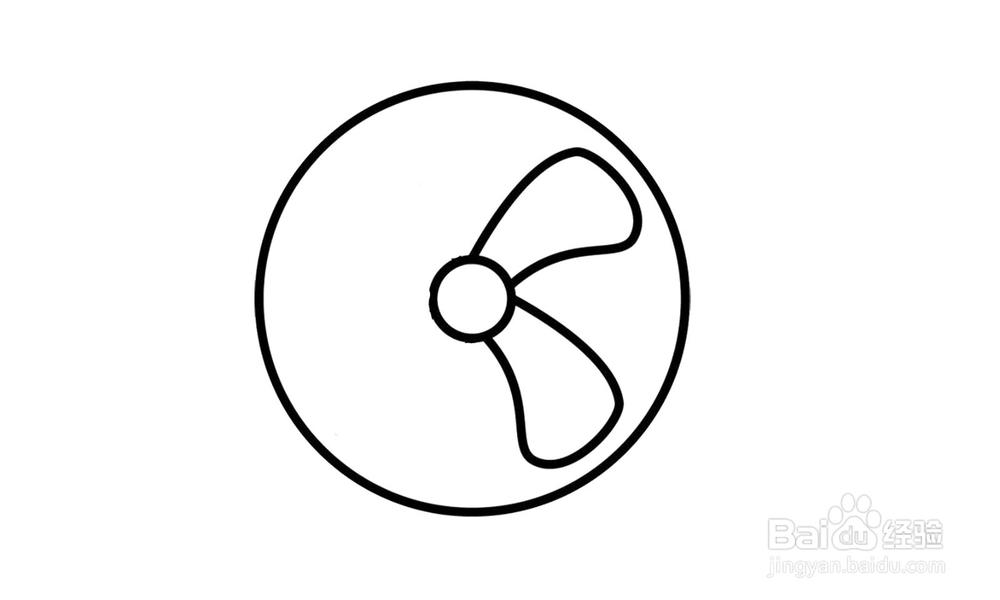 如何画出一个风扇?