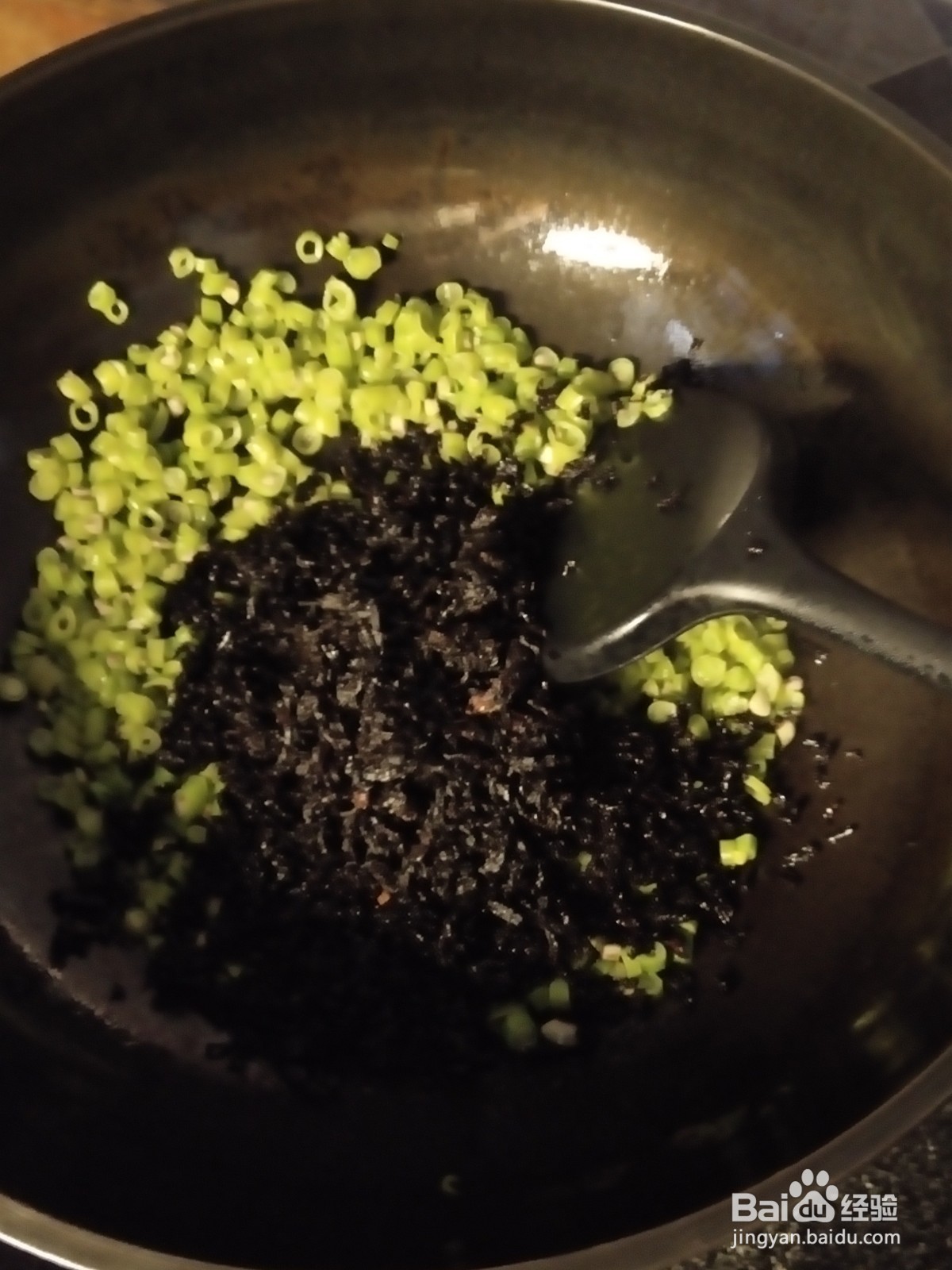 豇豆干菜荞麦饼