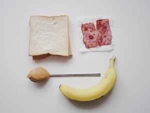 低卡版猫王三明治的制作方法