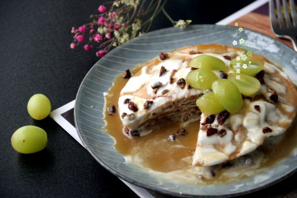 酸奶焦糖山核桃红豆松饼