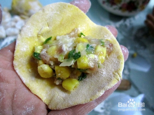 南瓜玉米馅儿饺子