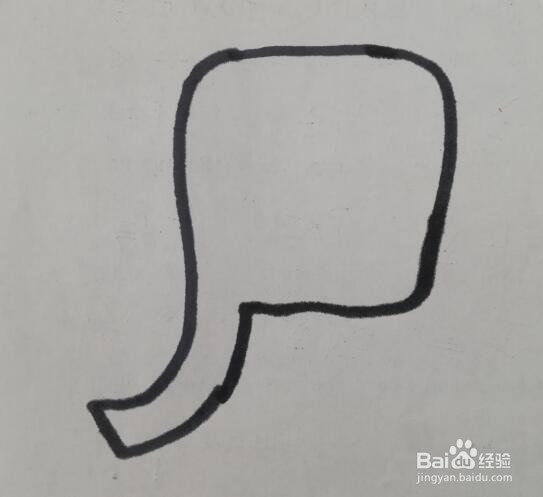 大象的画法 大象的简笔画