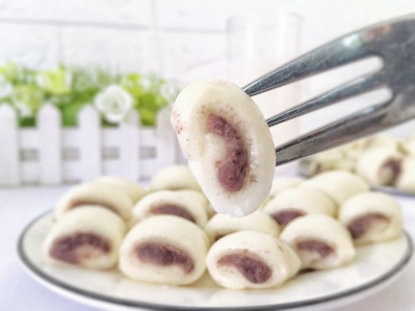 奶香豆沙小馒头