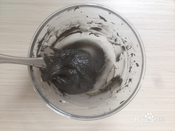 黑麻石麻薯包的做法