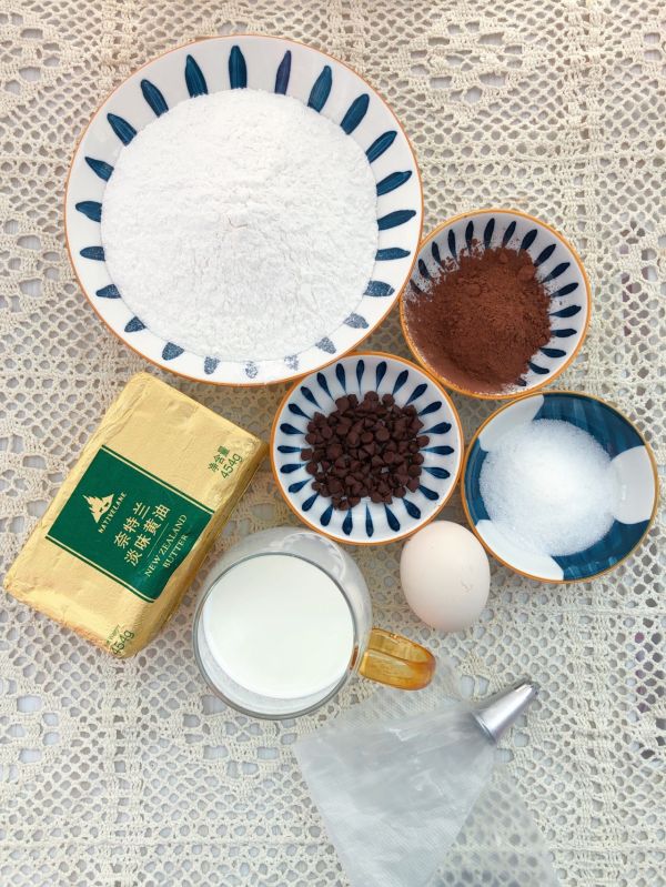 巧克力手指麻薯饼