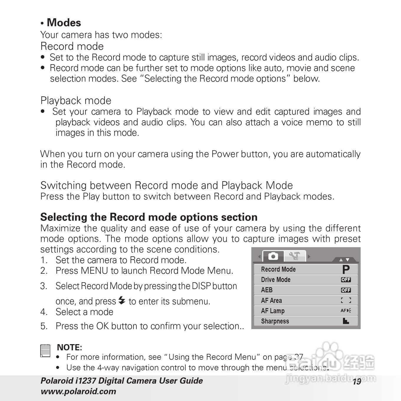 宝丽来Polaroid i1237数码相机使用说明书:[2]