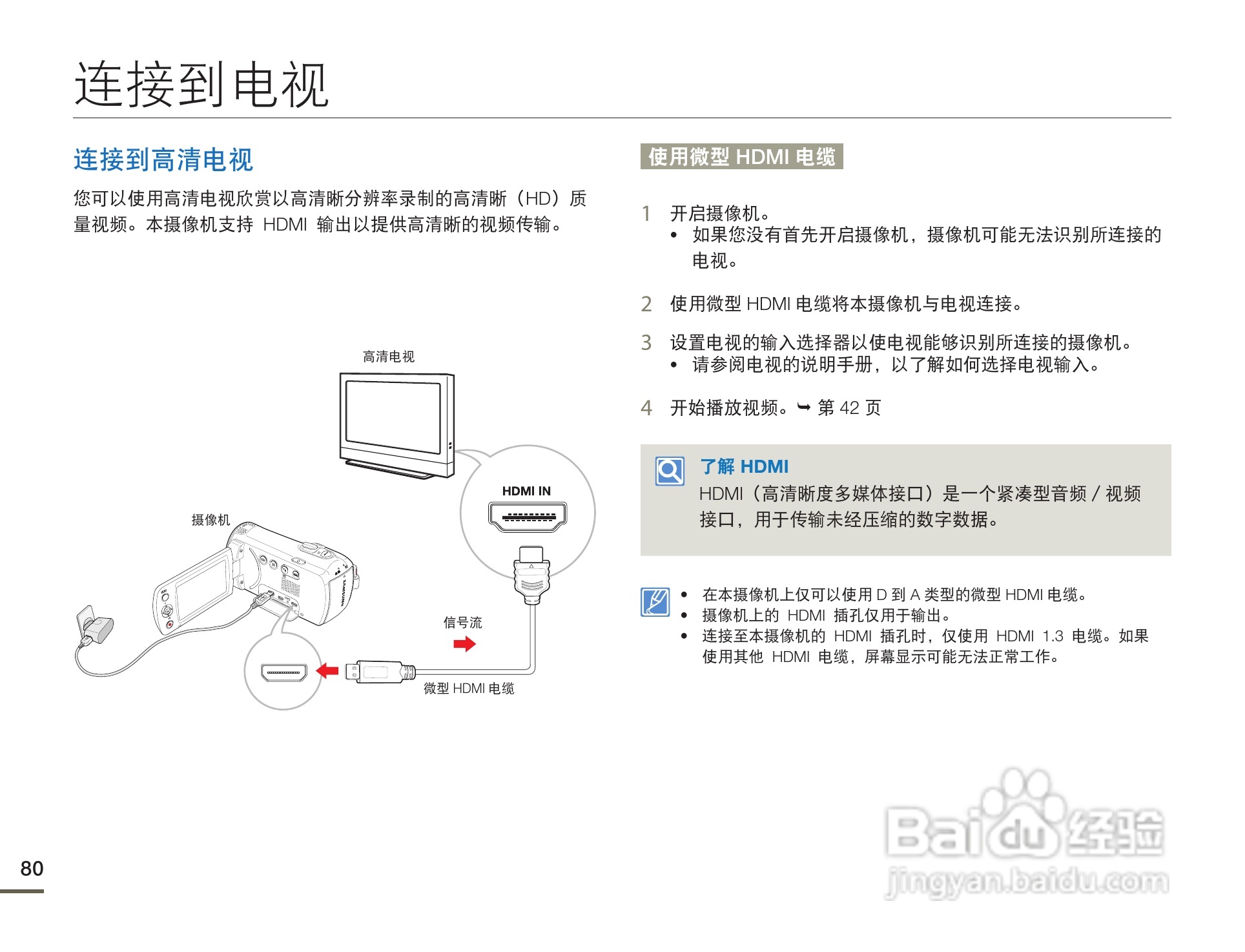 三星HMX-F80BP摄像机使用说明书:[8]