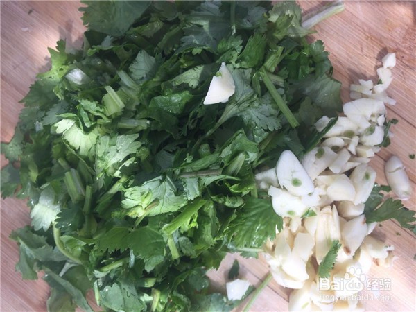 香菜拌鸡蛋家常版