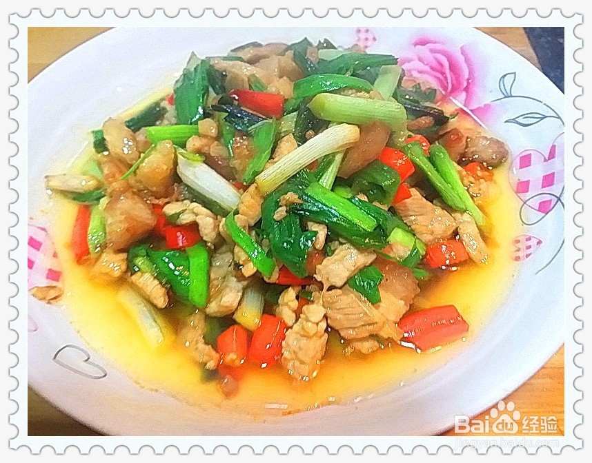 大蒜炒肉丝的做法