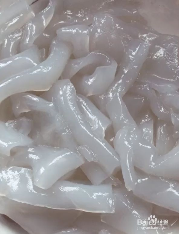 五彩肉丝拉皮的做法