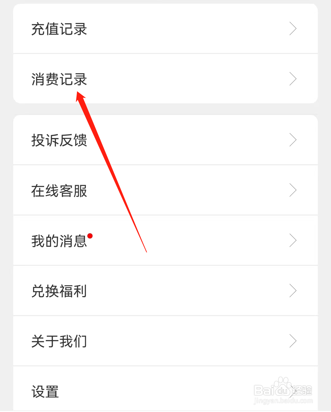 逸兴文学怎样查询消费记录