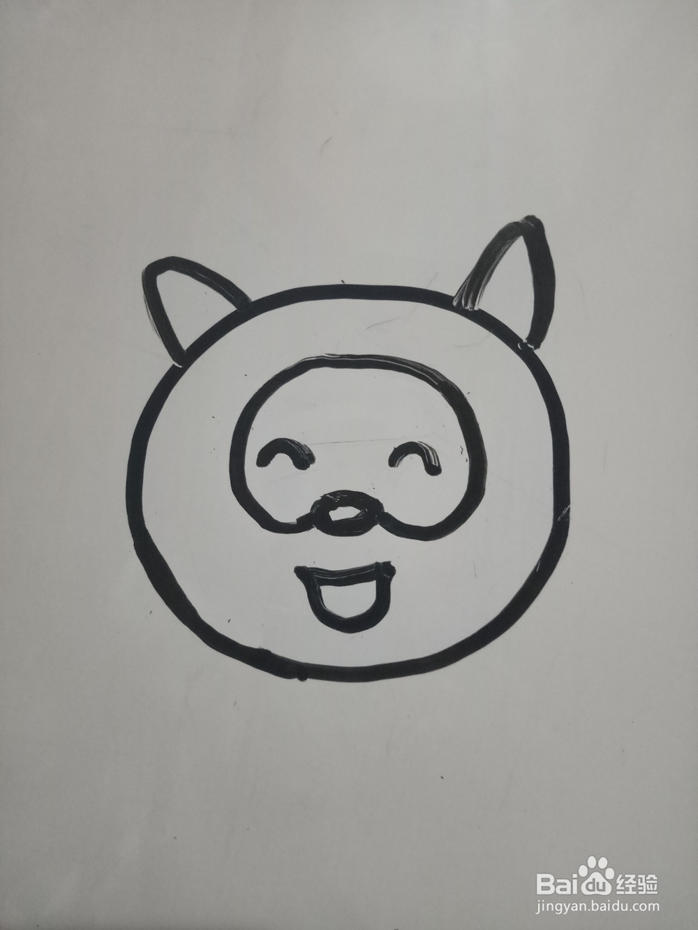 简笔画小浣熊