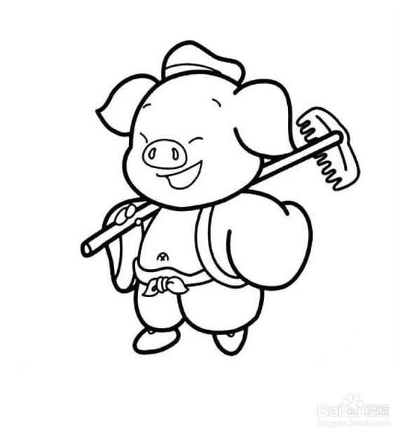 卡通猪八戒怎么画