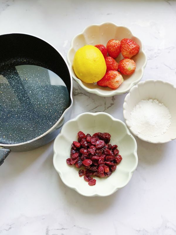 蔓越莓果冻冰饮