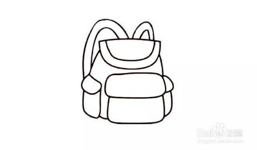 "双肩包"怎么画?