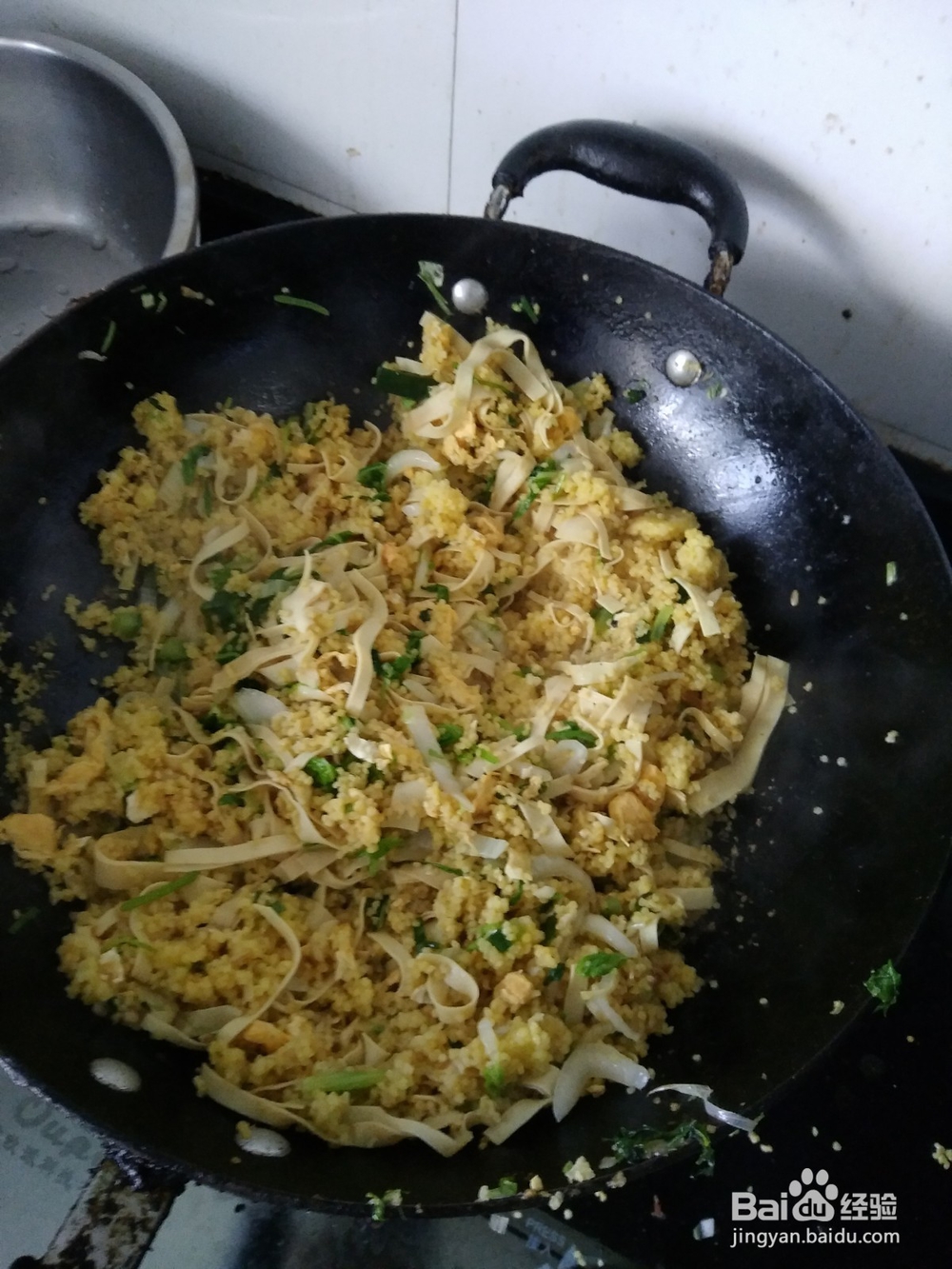 小米燕麦白菜千张炒饭