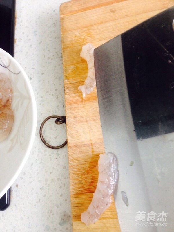 菠萝炒虾仁的做法