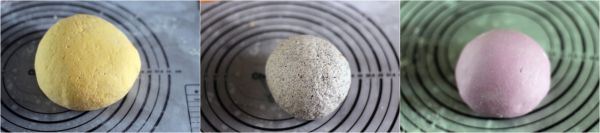 #网红美食我来做#迷你三色馒头