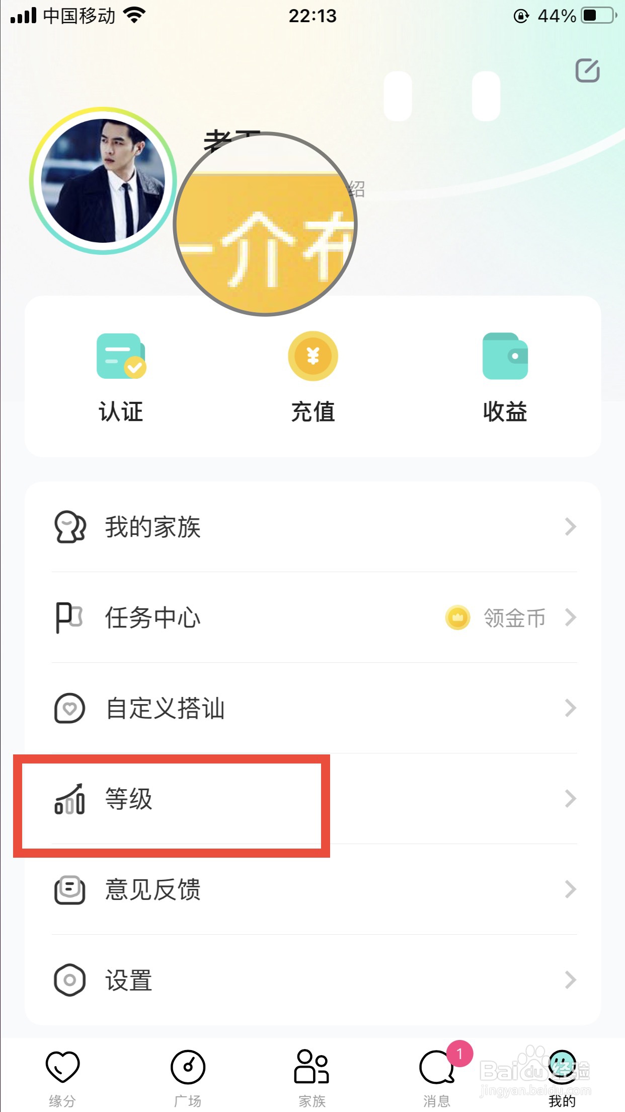 皮蛋软件如何查看等级信息
