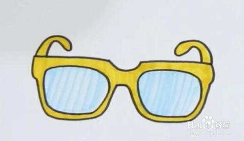 眼镜的简笔画教程