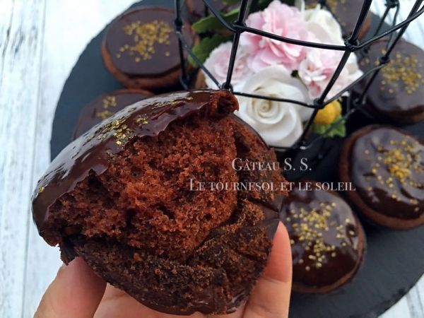 翻糖花巧克力马芬