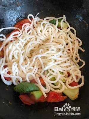 养生食补鸡蛋西红柿炒面的做法