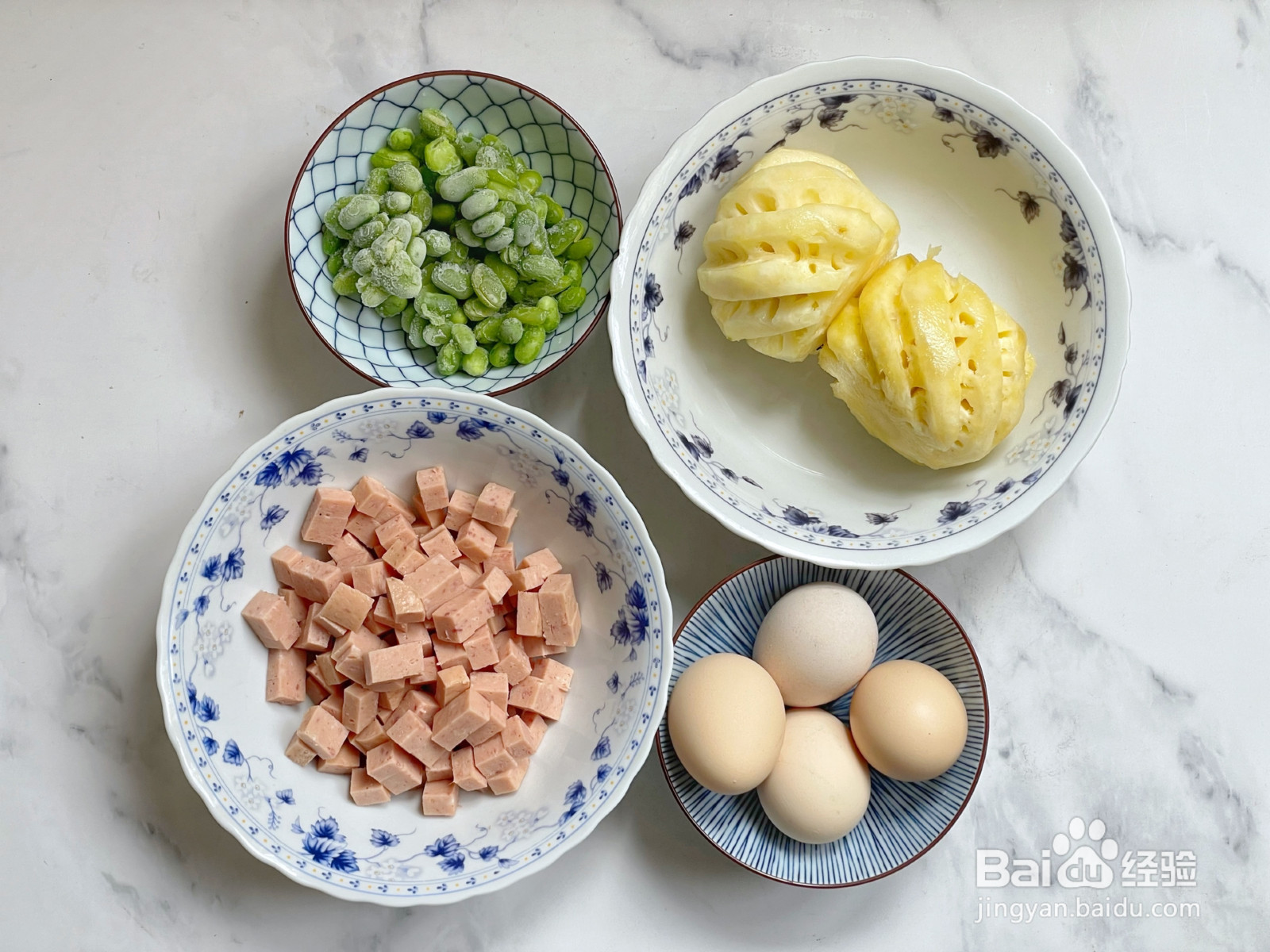 午餐肉蛋炒饭的做法