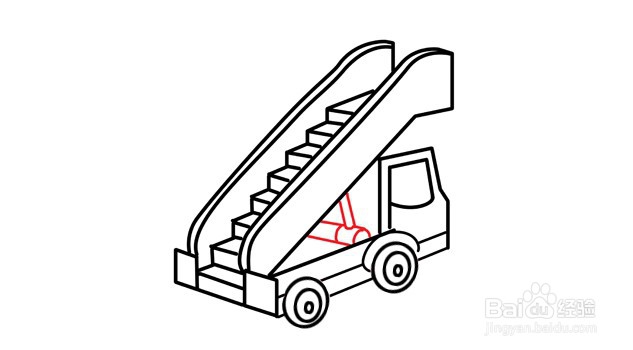 简笔画--飞机场云梯车怎么画