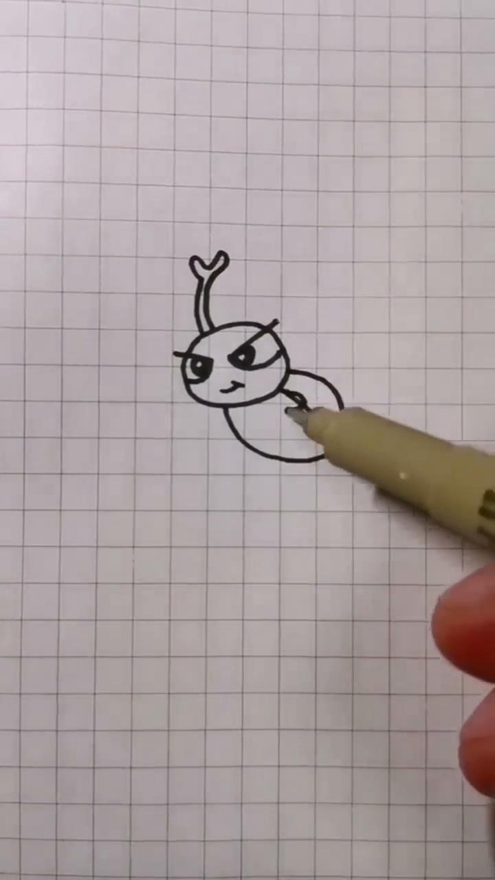 甲壳虫简笔画怎么画