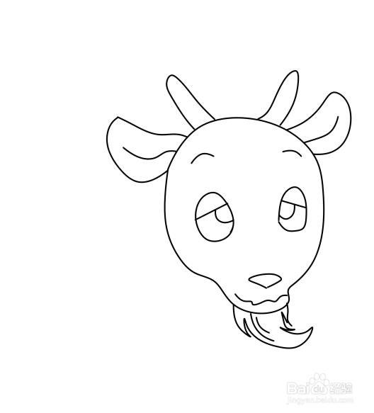 简笔画----小山羊的画法