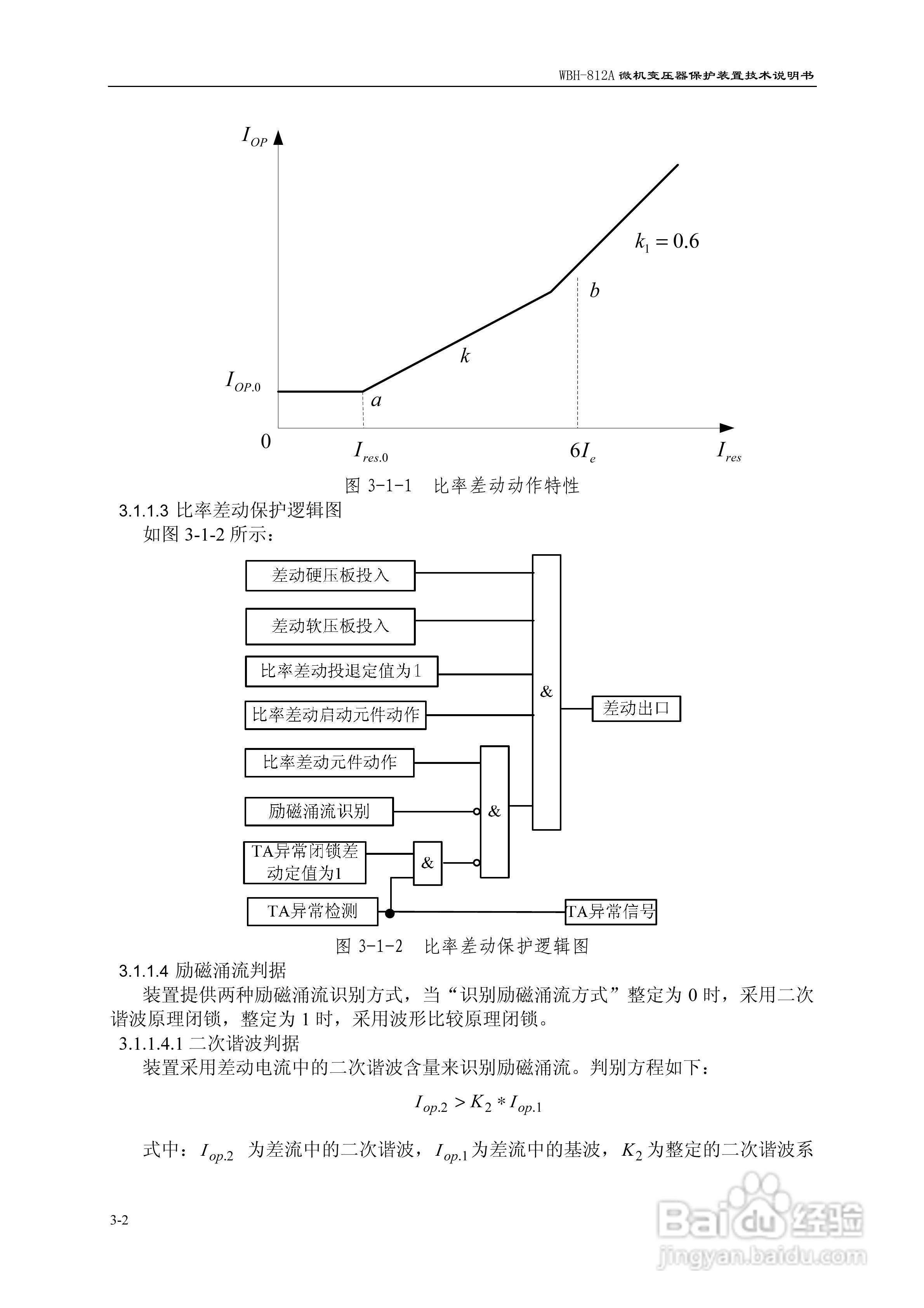 许继WBH-812A微机变压器保护装置说明书:[2]