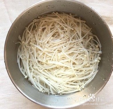 红油金针菇的做法