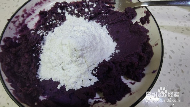 香煎芝士心芝麻紫薯饼