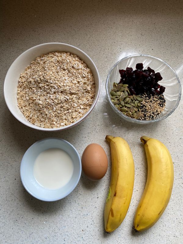 香蕉燕麦能量棒