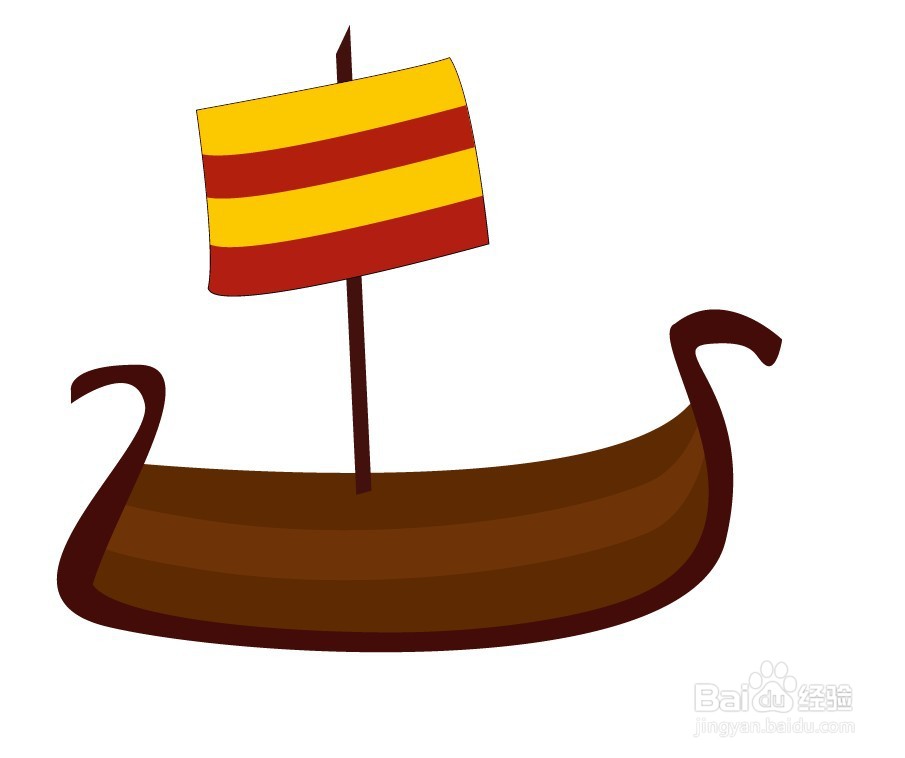 Illustrator如何绘制卡通小船
