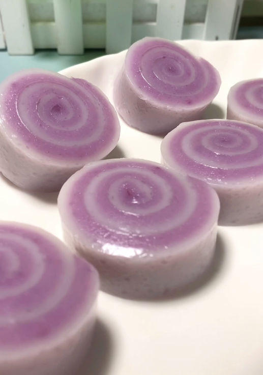 紫薯椰汁马蹄糕
