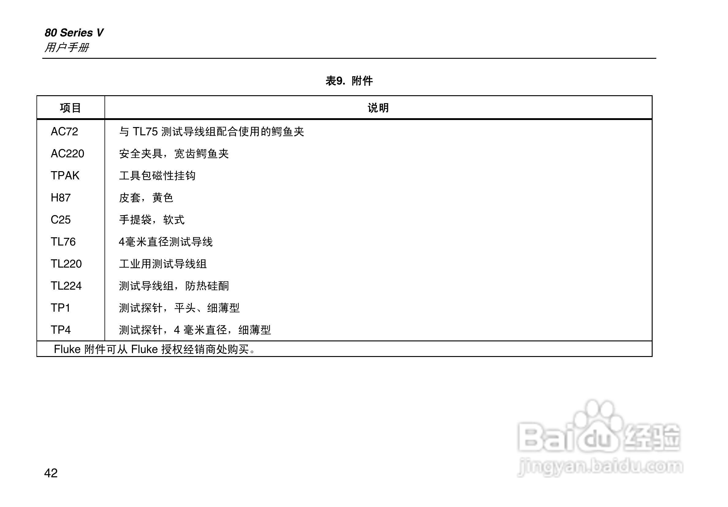 福禄克Fluke 80系列V数字多用表使用说明书:[5]