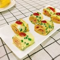 不点外卖48--香葱鸡蛋午餐肉卷饼