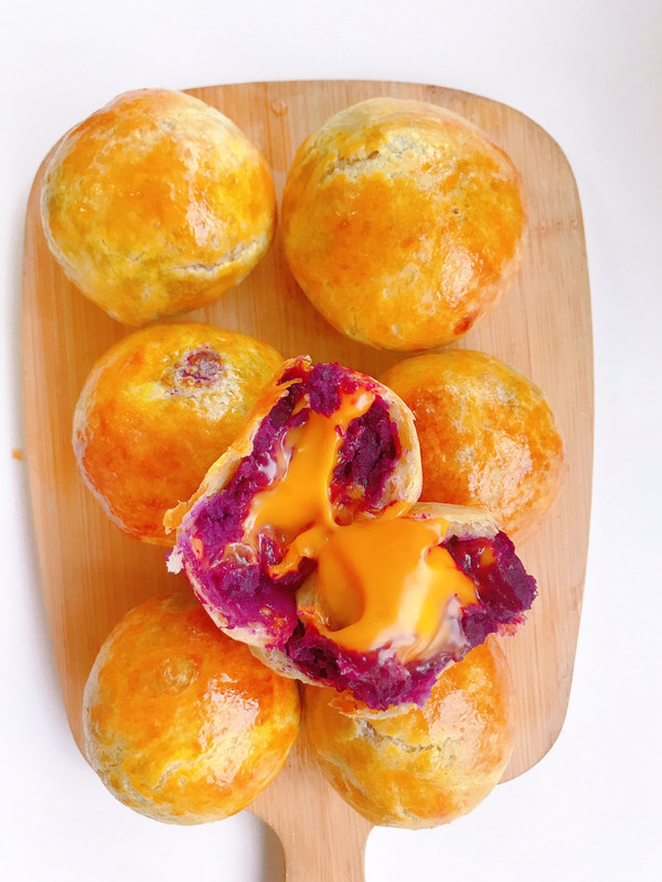 一口会爆浆芝士紫薯酥